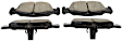 EUR688A Rear Euro Series Ceramic Brake Pad Set