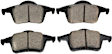 EUR795 Rear Euro Series Ceramic Brake Pad Set