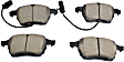 EUR840 Front Euro Series Ceramic Brake Pad Set