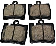 EUR848 Rear Euro Series Ceramic Brake Pad Set