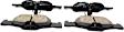 EUR986 Rear Euro Series Ceramic Brake Pad Set
