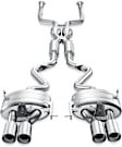 ME-BM/T/2 Evolution Cat-Back Exhaust System, Titanium, With Catalytic Converter, Does Not Include Exhaust Tips