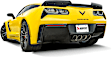 MTP-CO/TI/2 Slip-On Axle-Back Exhaust System, Titanium, Includes Carbon Fiber Exhaust Tips