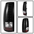 2007 Chevrolet Silverado 1500 HD Classic - Driver and Passenger Side LED Tail Light, With bulb(s),  Uses Stock Bulbs, Clear Lens, Black Interior, Crew Cab Pickup, LED Series