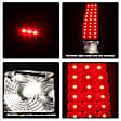 2007 Chevrolet Silverado 1500 HD Classic - Driver and Passenger Side LED Tail Light, With bulb(s),  Uses Stock Bulbs, Clear Lens, Black Interior, Crew Cab Pickup, LED Series