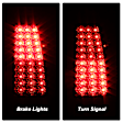 2002 Chevrolet Silverado 2500 HD - Driver and Passenger Side LED Tail Light, With bulb(s),  Uses Stock Bulbs, Clear Lens, Chrome Interior, Extended Cab Pickup, LED Series