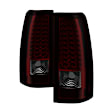 2002 Chevrolet Silverado 2500 - Driver and Passenger Side LED Tail Light, With bulb(s),  Uses Stock Bulbs, Smoked Lens, Chrome Interior, Standard Cab Pickup, LED Series