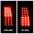 2002 Chevrolet Silverado 2500 - Driver and Passenger Side LED Tail Light, With bulb(s),  Uses Stock Bulbs, Smoked Lens, Chrome Interior, Standard Cab Pickup, LED Series