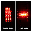 2002 Chevrolet Silverado 2500 - Driver and Passenger Side LED Tail Light, With bulb(s),  Uses Stock Bulbs, Smoked Lens, Chrome Interior, Standard Cab Pickup, LED Series