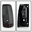 2001 GMC Sierra 1500 HD - Driver and Passenger Side LED Tail Light, With bulb(s), Smoked Lens, Chrome Interior, LED Series