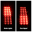 2001 GMC Sierra 1500 HD - Driver and Passenger Side LED Tail Light, With bulb(s), Smoked Lens, Chrome Interior, LED Series
