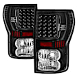 5013200 Driver and Passenger Side LED Tail Light, With bulb(s), Clear Lens, Black Interior, LED Series