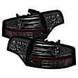 5029317 Driver and Passenger Side LED Tail Light, With bulb(s), Smoked Lens, Chrome Interior, LED Series