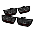 5032201 Driver and Passenger Side LED Tail Light, With bulb(s), Smoked Lens, Chrome Interior, LED Series