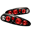 5001191 Driver and Passenger Side Halogen Tail Light, Without bulb(s), Clear Lens, Black Interior, Euro Series