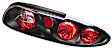 5001191 Driver and Passenger Side Halogen Tail Light, Without bulb(s), Clear Lens, Black Interior, Euro Series