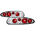 1998 Chevrolet Camaro - Driver and Passenger Side Halogen Tail Light, Without bulb(s),  Uses Stock Bulbs, Clear Lens, Chrome Interior, Convertible, Euro Series