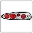 1998 Chevrolet Camaro - Driver and Passenger Side Halogen Tail Light, Without bulb(s),  Uses Stock Bulbs, Clear Lens, Chrome Interior, Convertible, Euro Series
