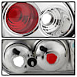 1998 Chevrolet Camaro - Driver and Passenger Side Halogen Tail Light, Without bulb(s),  Uses Stock Bulbs, Clear Lens, Chrome Interior, Convertible, Euro Series