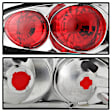1998 Chevrolet Camaro - Driver and Passenger Side Halogen Tail Light, Without bulb(s),  Uses Stock Bulbs, Clear Lens, Chrome Interior, Convertible, Euro Series