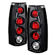 5001283 Driver and Passenger Side Halogen Tail Light, Without bulb(s), Clear Lens, Black Interior, Euro Series