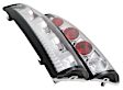 5001290 Driver and Passenger Side Halogen Tail Light, Without bulb(s), Clear Lens, Chrome Interior, Euro Series