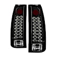 5001351 Driver and Passenger Side LED Tail Light, With bulb(s), Clear Lens, Black Interior, LED Series