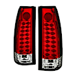 5001375 Driver and Passenger Side LED Tail Light, With bulb(s), Clear Lens, Chrome Interior, LED Series