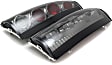 5001405 Driver and Passenger Side Halogen Tail Light, Without bulb(s), Smoked Lens, Chrome Interior, Euro Series