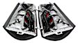5001337 Driver and Passenger Side Halogen Tail Light, Without bulb(s), Clear Lens, Chrome Interior, Euro Series