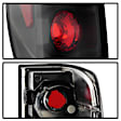 5001412 Driver and Passenger Side Halogen Tail Light, Without bulb(s), Clear Lens, Black Interior, Euro Series