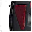 5001412 Driver and Passenger Side Halogen Tail Light, Without bulb(s), Clear Lens, Black Interior, Euro Series