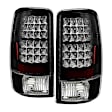 2001 Chevrolet Tahoe - Driver and Passenger Side LED Tail Light, With bulb(s), 4-Door Uses Stock Bulbs, Lift Gate Style Only, Clear Lens, Black Interior, Sport Utility, LED Series