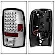 2005 GMC Yukon - Driver and Passenger Side LED Tail Light, With bulb(s),  Uses Stock Bulbs, Horizontal Doors/Overhead Hatch, Clear Lens, Chrome Interior, Sport Utility, LED Series