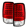 2002 Chevrolet Suburban 1500 - Driver and Passenger Side LED Tail Light, With bulb(s),  For Lift Gate Style Only, Uses Stock Bulbs, Clear Lens, Chrome Interior, Sport Utility, LED Series