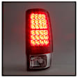 2002 Chevrolet Suburban 1500 - Driver and Passenger Side LED Tail Light, With bulb(s),  For Lift Gate Style Only, Uses Stock Bulbs, Clear Lens, Chrome Interior, Sport Utility, LED Series