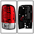 2002 Chevrolet Suburban 1500 - Driver and Passenger Side LED Tail Light, With bulb(s),  For Lift Gate Style Only, Uses Stock Bulbs, Clear Lens, Chrome Interior, Sport Utility, LED Series
