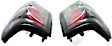 2004 GMC Sierra 2500 - Driver and Passenger Side Halogen Tail Light, Without bulb(s), ; Does Not Fit Stepside, Clear Lens, Black Interior, Fleetside, Euro Series