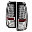 5001733 Driver and Passenger Side LED Tail Light, With bulb(s), Clear Lens, Chrome Interior, Fleetside, LED Series