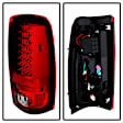 5001740 Driver and Passenger Side LED Tail Light, With bulb(s), Clear Lens, Chrome Interior, Fleetside, LED Series