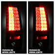 5001740 Driver and Passenger Side LED Tail Light, With bulb(s), Clear Lens, Chrome Interior, Fleetside, LED Series