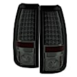 5001764 Driver and Passenger Side LED Tail Light, With bulb(s), Smoked Lens, Chrome Interior, Fleetside, LED Series