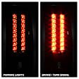2011 Chevrolet Silverado 2500 HD - Driver and Passenger Side LED Tail Light, With bulb(s), Clear Lens, Black Interior, LED Series