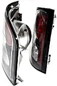 5001887 Driver and Passenger Side Halogen Tail Light, Without bulb(s), Clear Lens, Black Interior, Euro Series