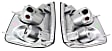 5001894 Driver and Passenger Side Halogen Tail Light, Without bulb(s), Clear Lens, Chrome Interior, Euro Series