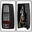 5002136 Driver and Passenger Side LED Tail Light, With bulb(s), Clear Lens, Black Interior, LED Series