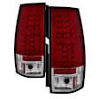 2007 GMC Yukon - Driver and Passenger Side LED Tail Light, With bulb(s),  Uses Stock Bulbs, Clear Lens, Chrome Interior, Sport Utility, LED Series