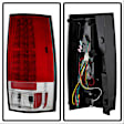2007 GMC Yukon - Driver and Passenger Side LED Tail Light, With bulb(s),  Uses Stock Bulbs, Clear Lens, Chrome Interior, Sport Utility, LED Series
