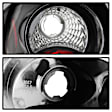 5002211 Driver and Passenger Side Halogen Tail Light, Without bulb(s), Clear Lens, Black Interior, Euro Series