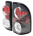 5002327 Driver and Passenger Side Halogen Tail Light, Without bulb(s), Clear Lens, Black Interior, Euro Series